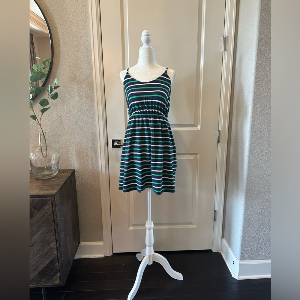 J Crew sundress with adjustable straps.